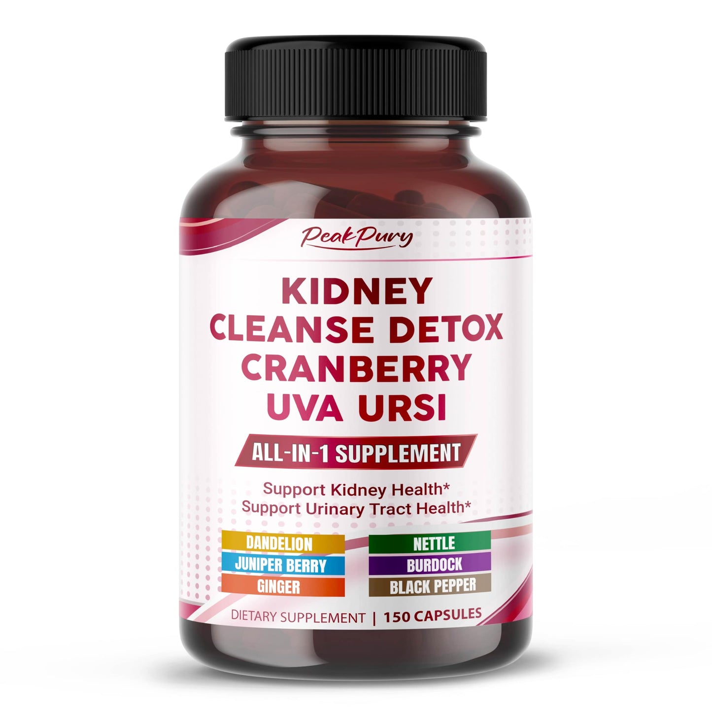 PEAKPURY Ultra Kidney Cleanse Detox Capsule, 150 Count