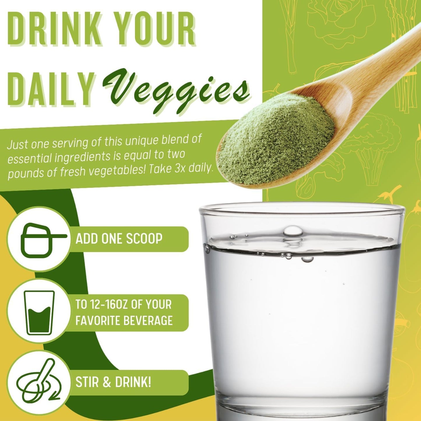 Daily Health Ultimate Greens with MSM Powder, 48 Servings