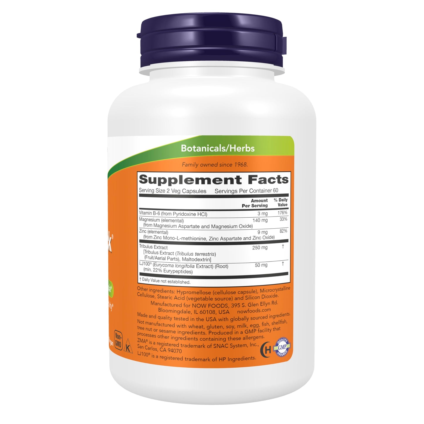 NOW Foods TestoJack 100 with LJ100, 120 Capsules