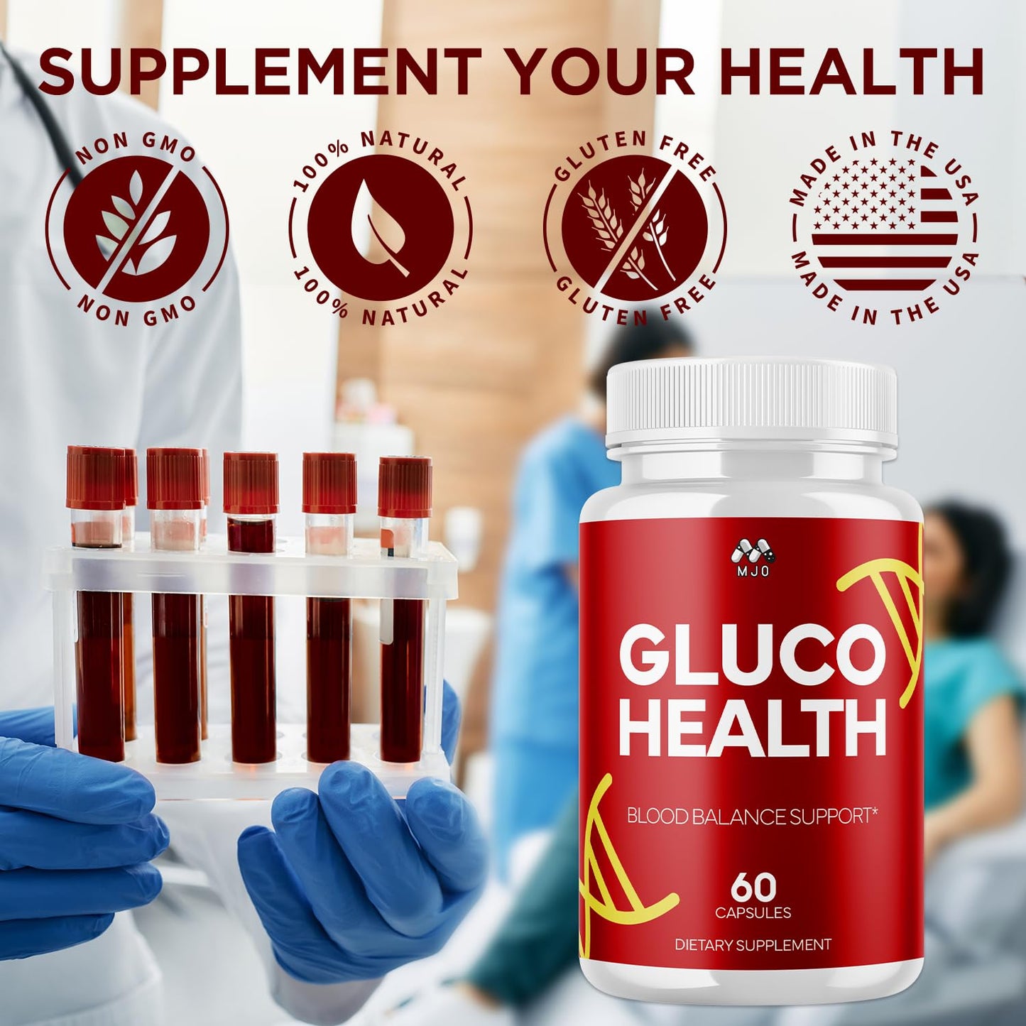 MJO Gluco Health Capsules 60 Capsules