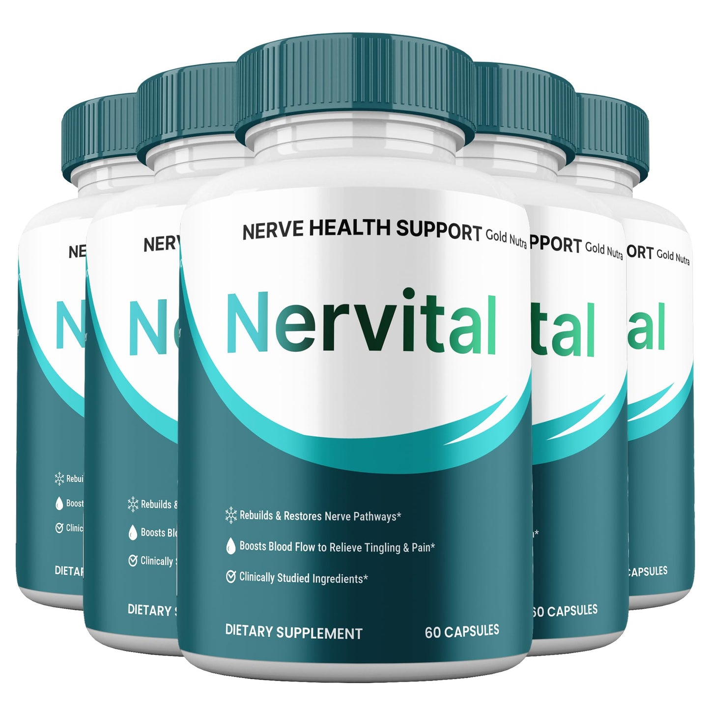 Gold Nutra Nervital Nerve Support Capsule, 1 Count