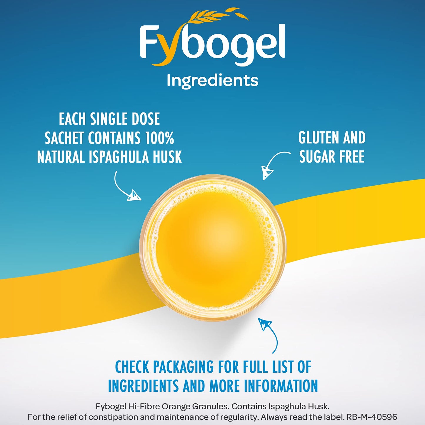 Fybogel Hi Fibre Sachets Orange Flavour Powder 30 Count