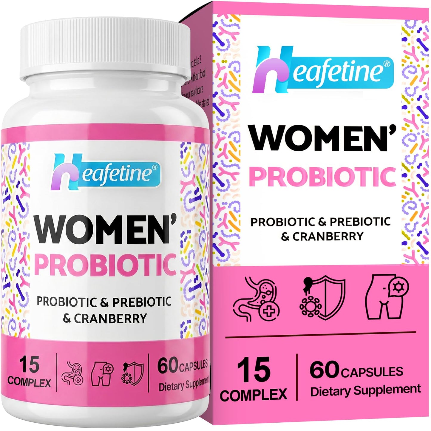 Heafetine Vaginal Probiotics for Women Capsule, 60 Count