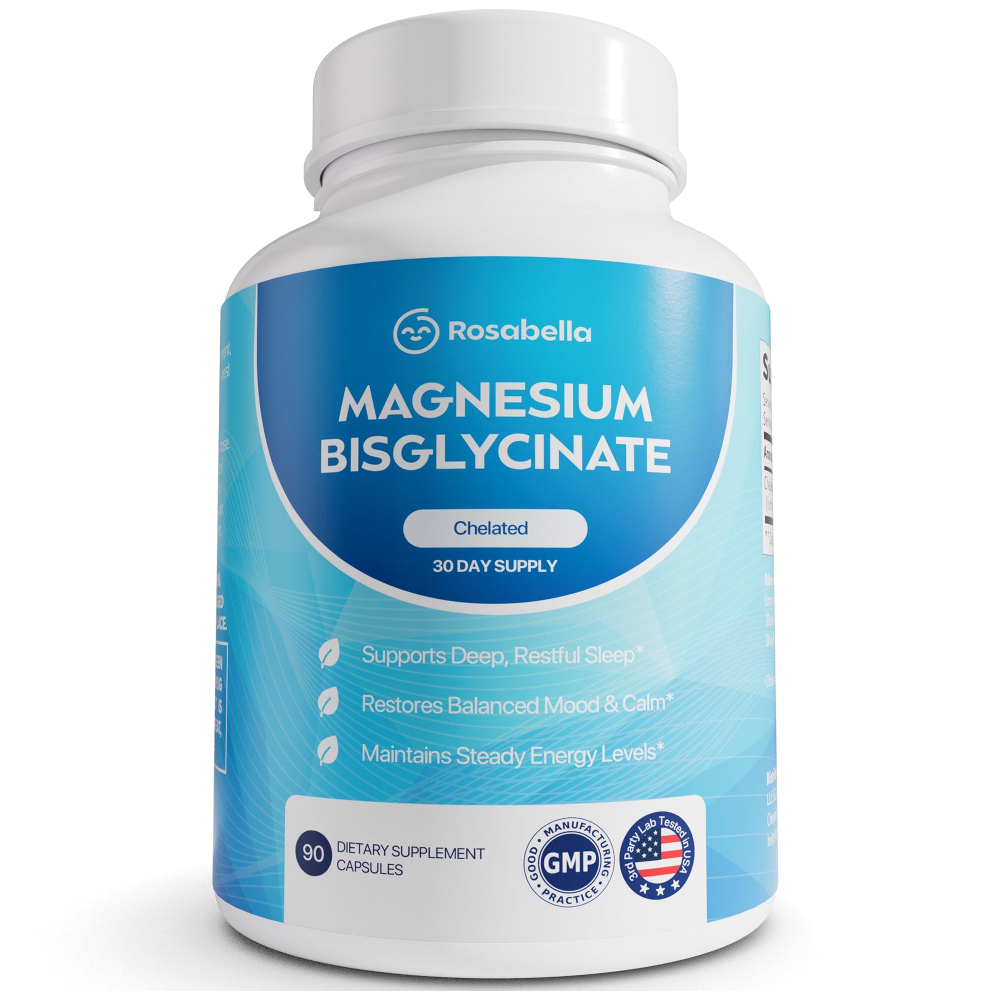 Rosabella Magnesium Bisglycinate Capsules, 90 Capsules