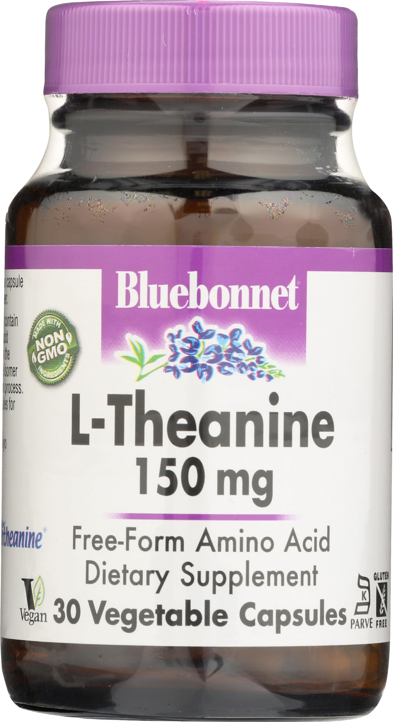BlueBonnet L-Theanine 200 mg Capsule, 30 Count