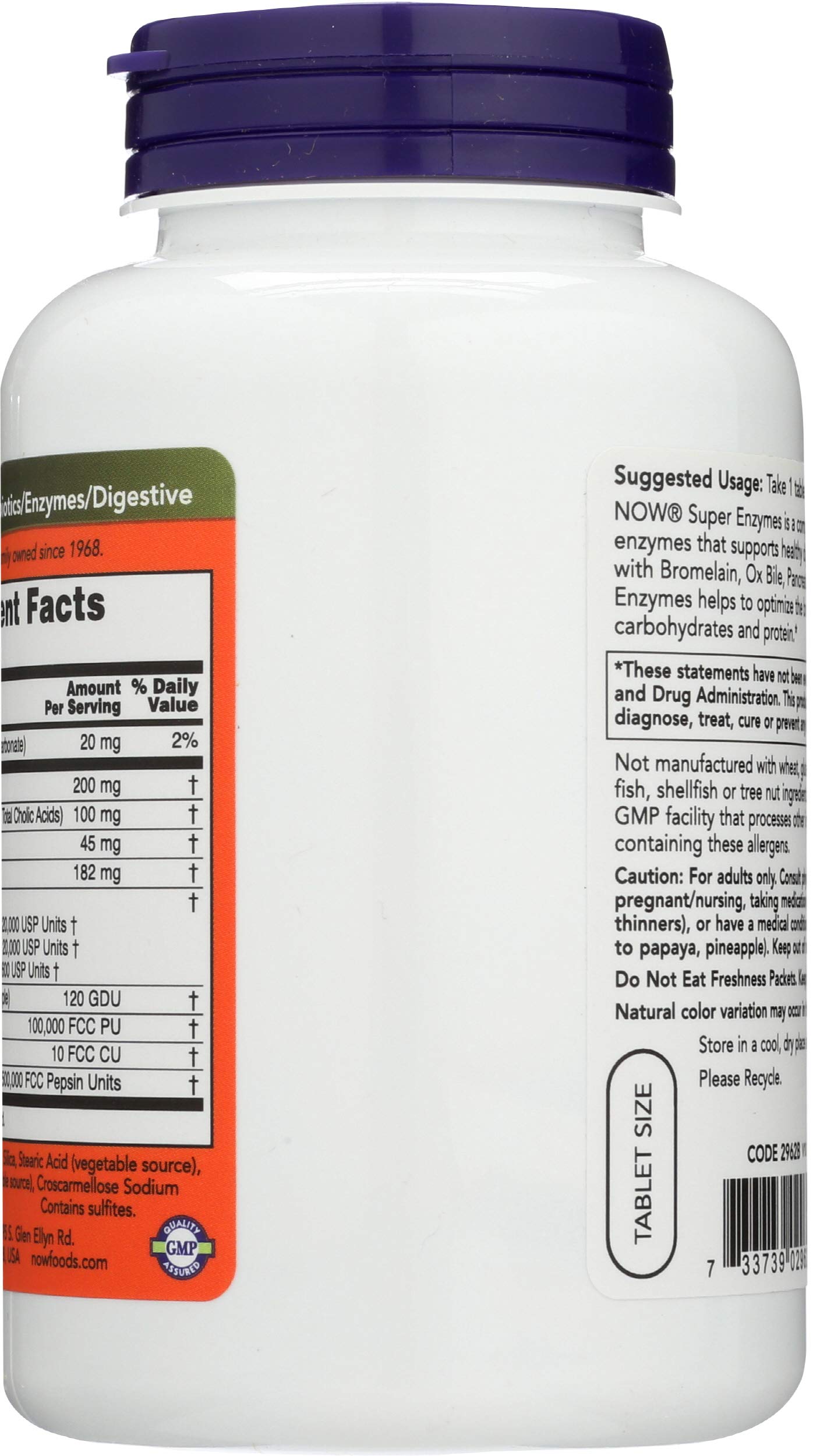 NOW Foods Super Enzymes 180 Tablets
