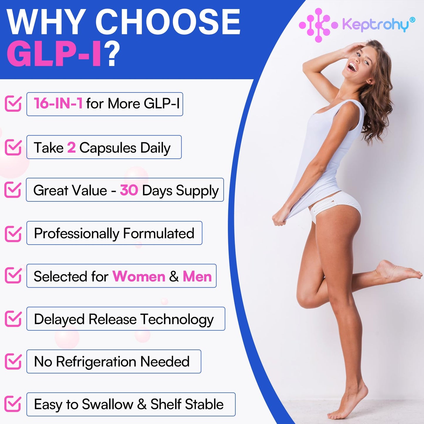 Keptrohy Probiotic for Women and Men Capsule 120 Capsules