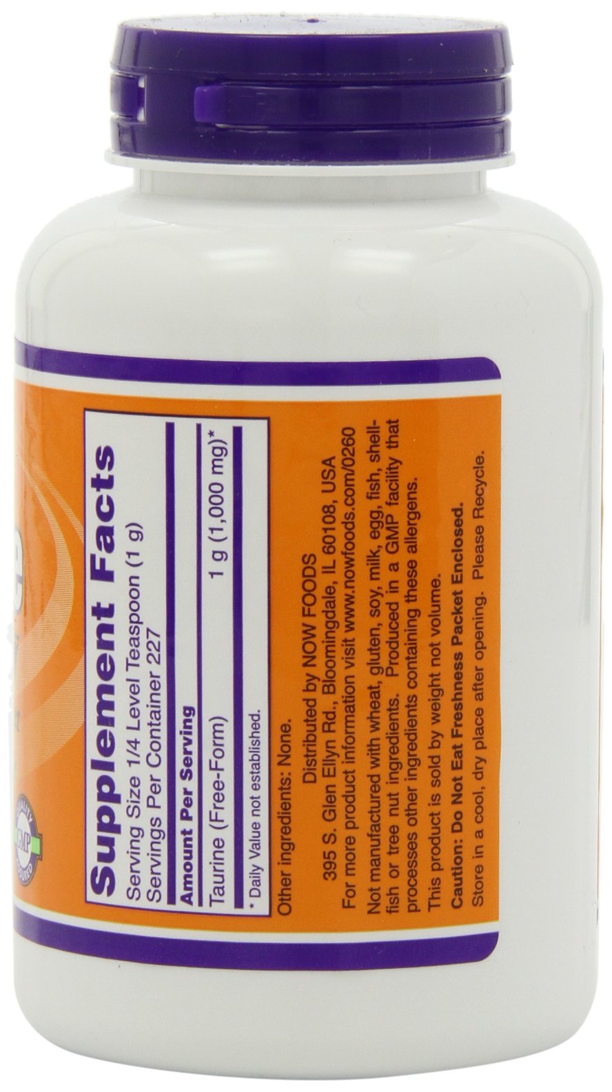 NOW Foods Taurine Powder 16 oz