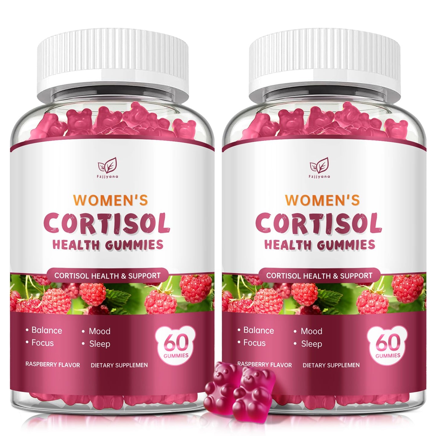 Fzjjyana Cortisol Gummies Gummy 120 Count