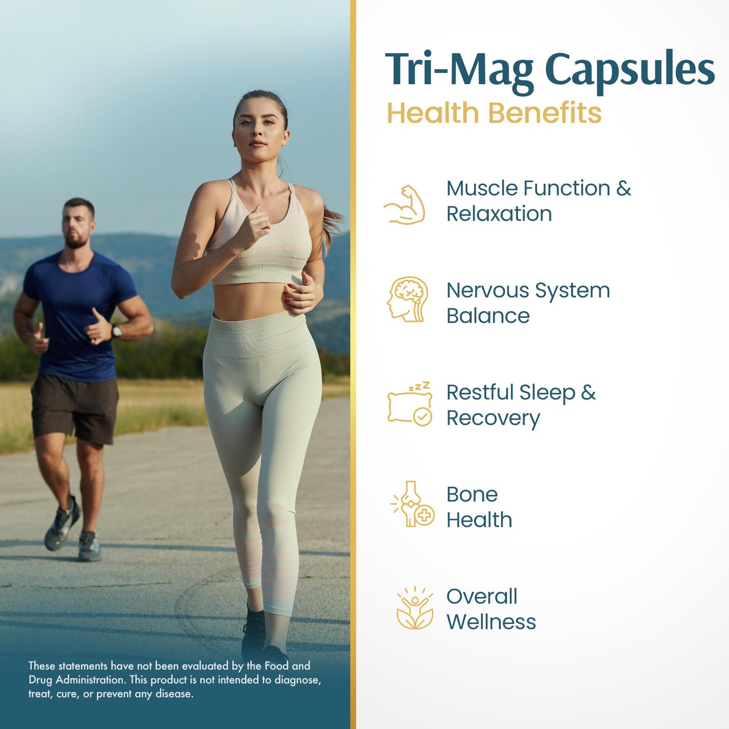 Vykee Nutrition Tri-Mag 300 Triple-Source Magnesium Complex Capsules 120 Count