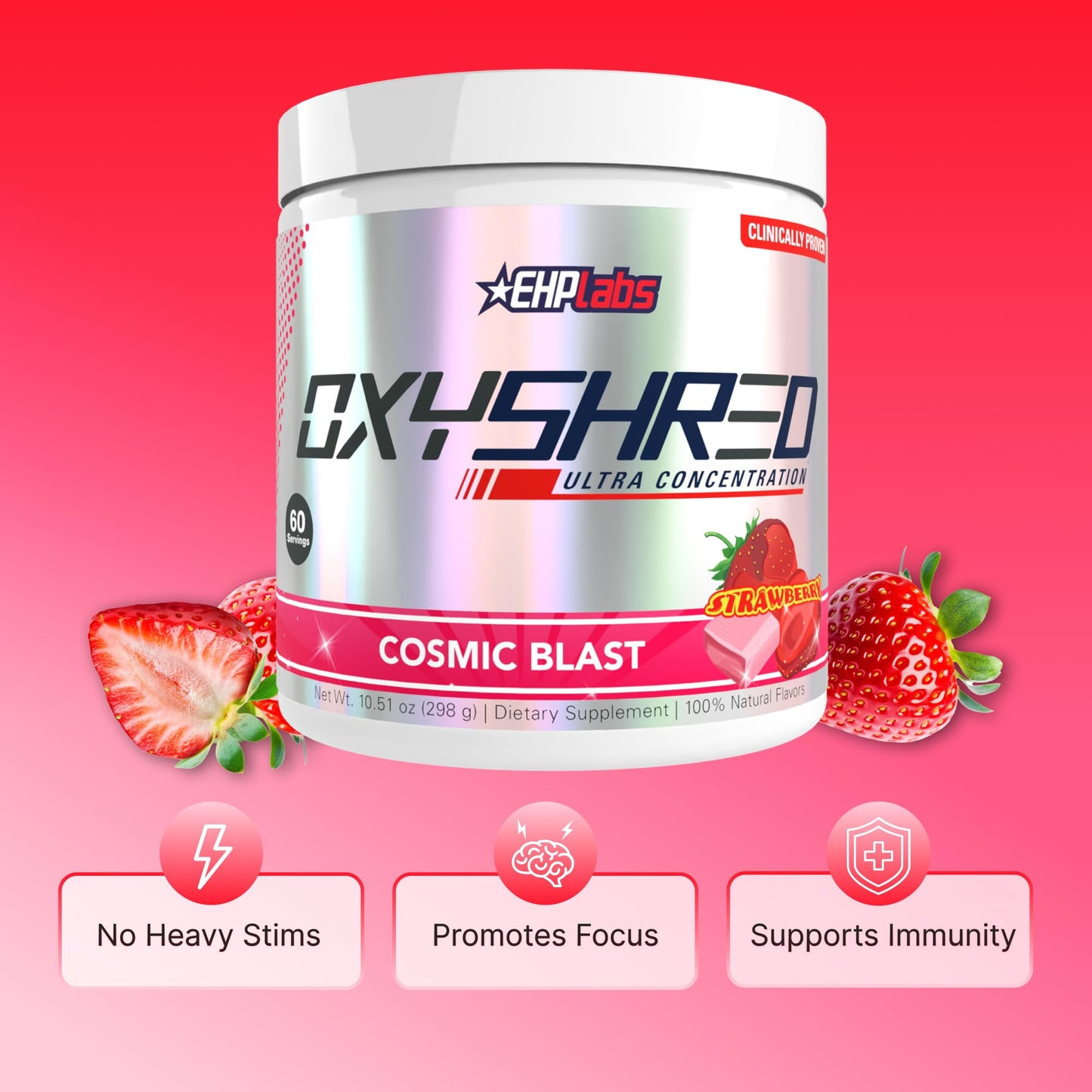 EHP LABS OxyShred Pre Workout Powder 9.5 Ounce