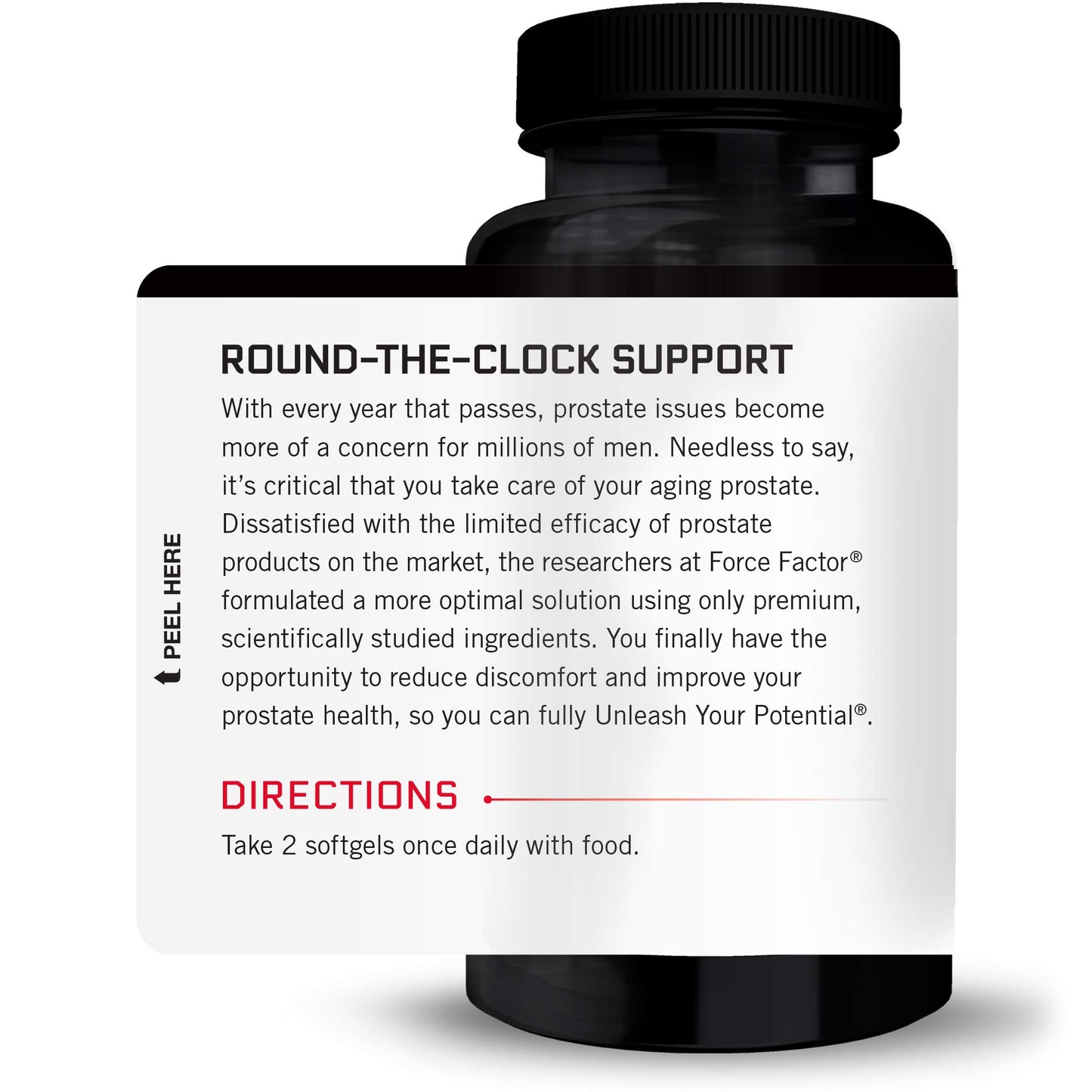 Force Factor Prostate Saw Palmetto and Beta Sitosterol Supplement Softgels 180-Count