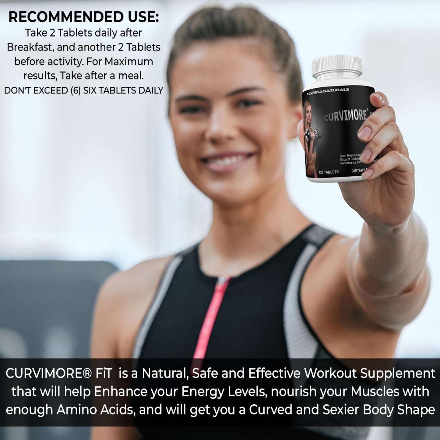 CURVIMORE FiT Women Supplement Tablets 120 Count