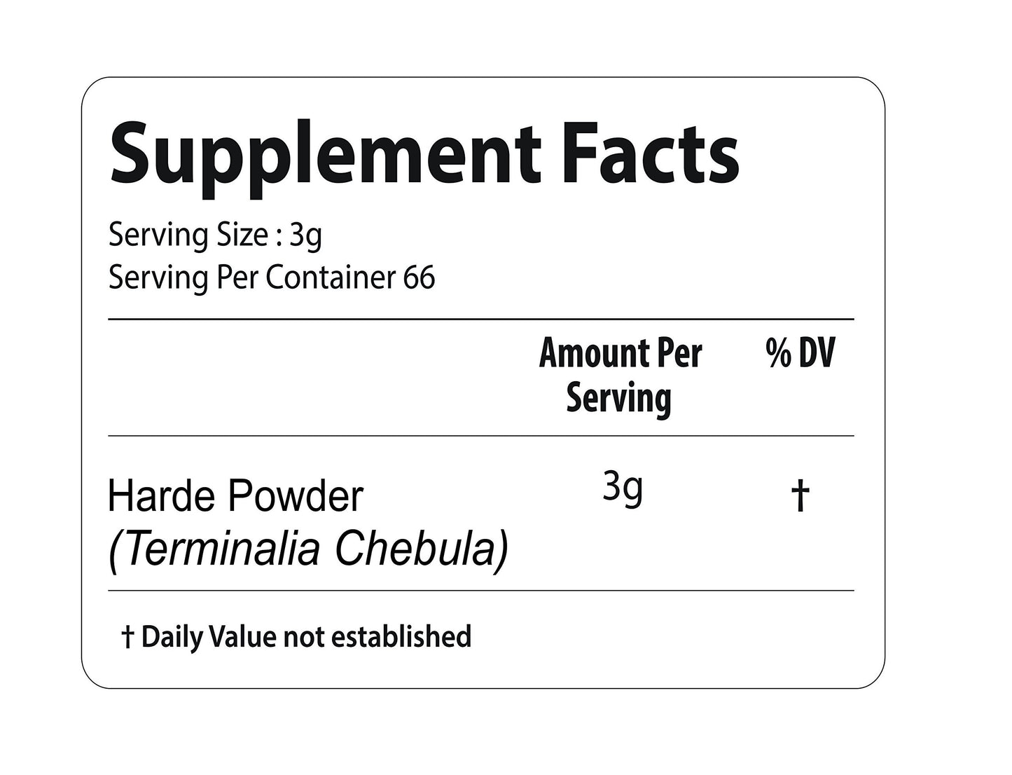 bixa BOTANICAL Haritaki Powder 7 Ounces