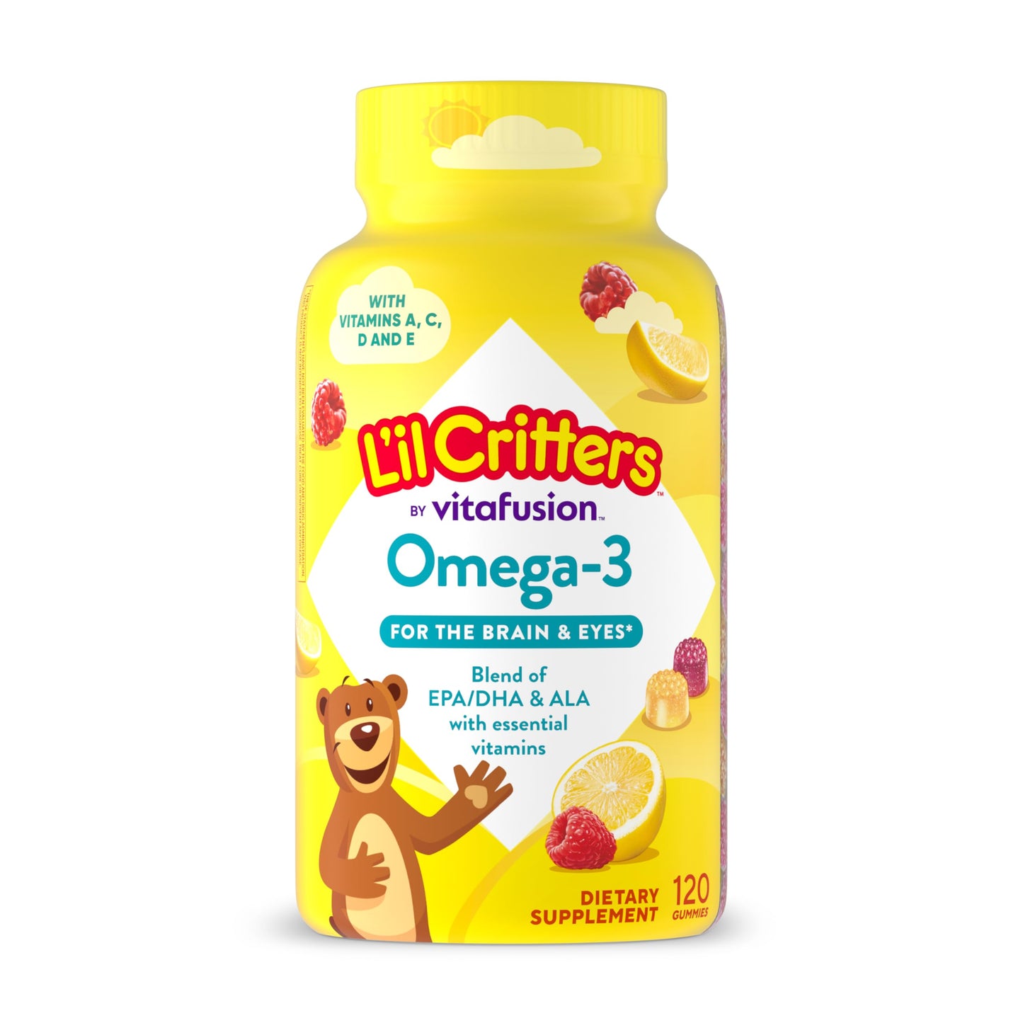 Lil Critters Kids Omega-3 Gummies 120 Gummies