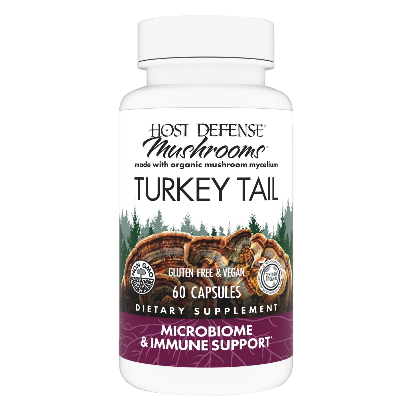 Host Defense Turkey Tail 60 Capsules