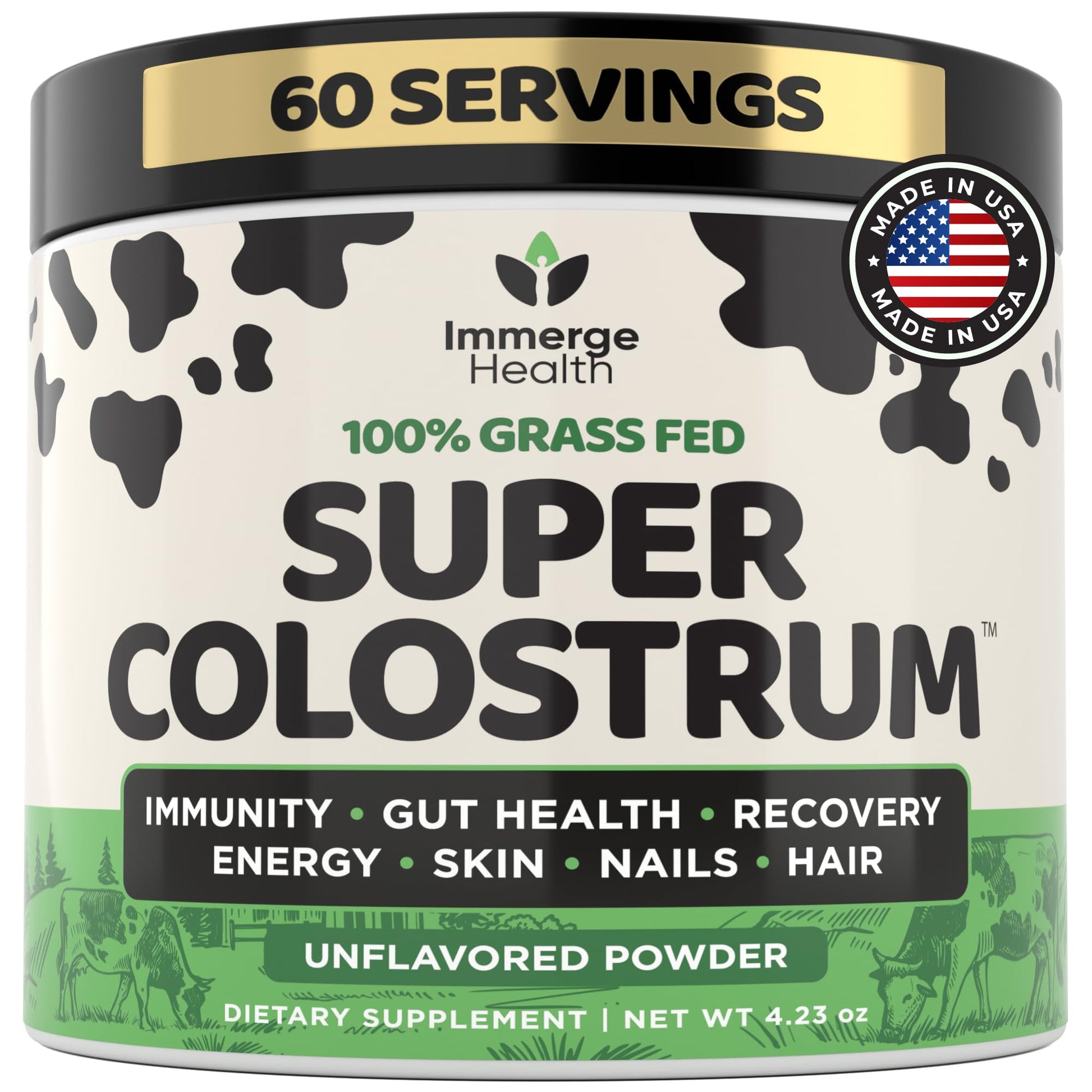 Immerge Health Super Colostrum Powder 4.23 oz