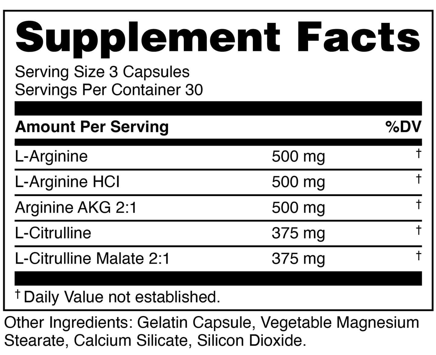Bucked Up Nitric Oxide Booster Capsule 90 Count