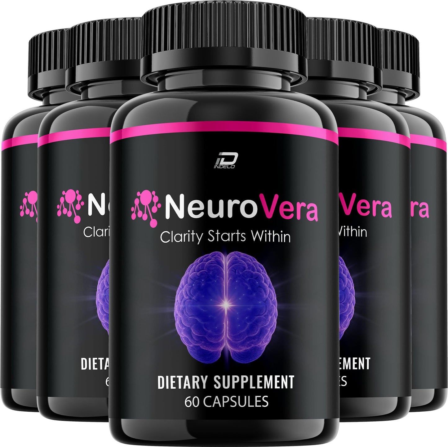 Indelo Neurovera Advanced Formula Supplement Capsules, 300 Capsules