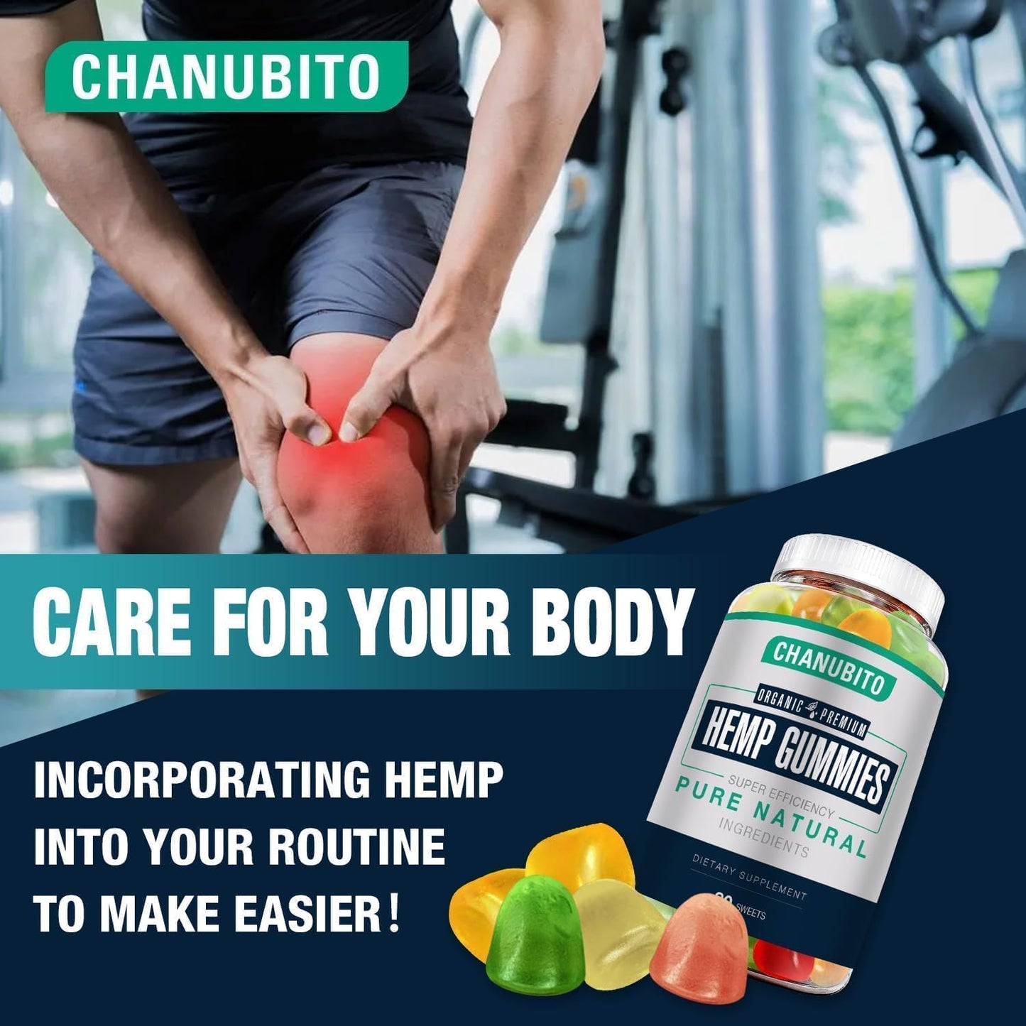 CHANUBITO Hemp Gummies 80 Count Gummies