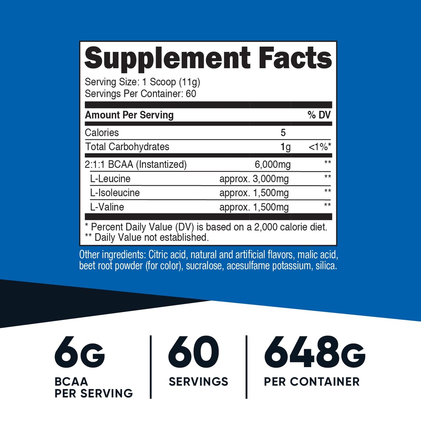 Nutricost BCAA Powder Raspberry Lemonade 23.3 oz