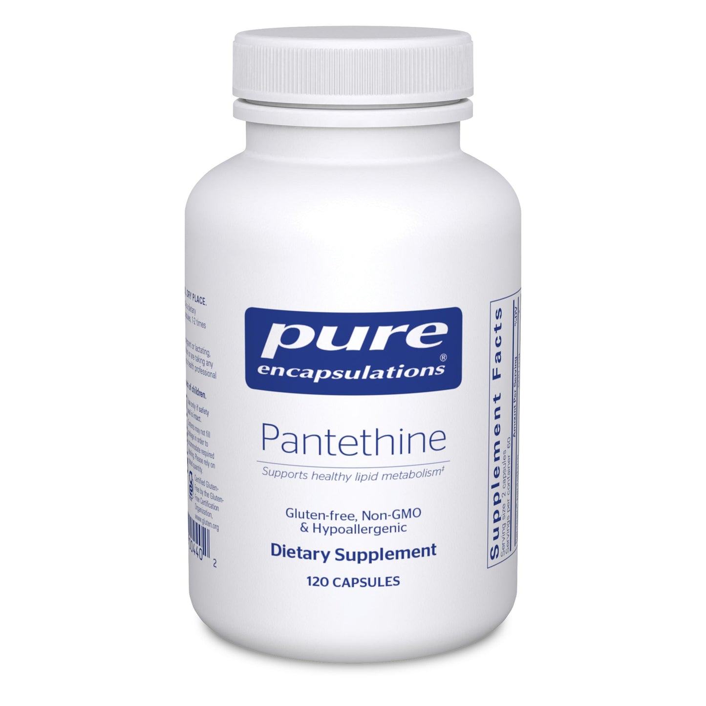 Pure Encapsulations Pantethine Capsule, 120 Capsules