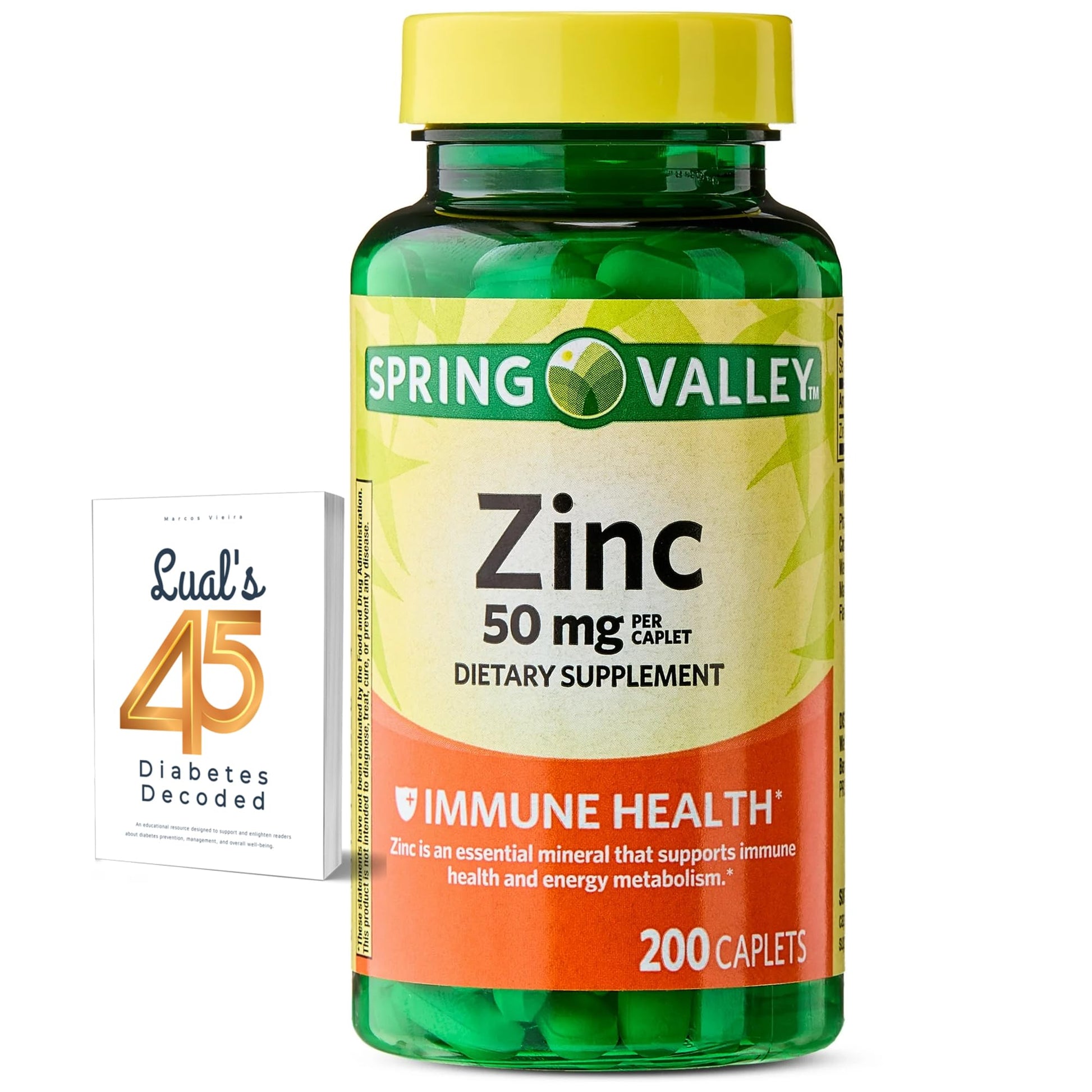 LUAL Zinc 50 mg Tablet, 200 Count