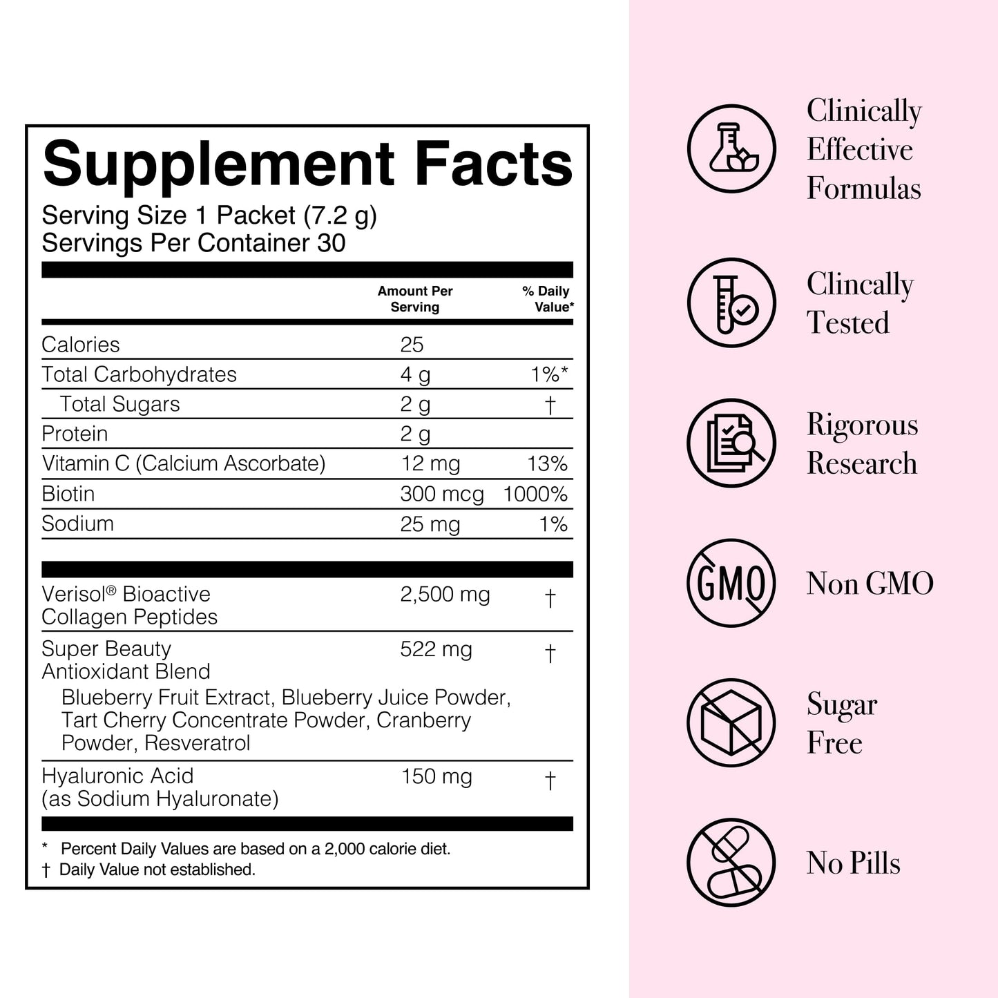 Glotrition Super Beauty Elixir Collagen Peptides Powder 7.62 oz
