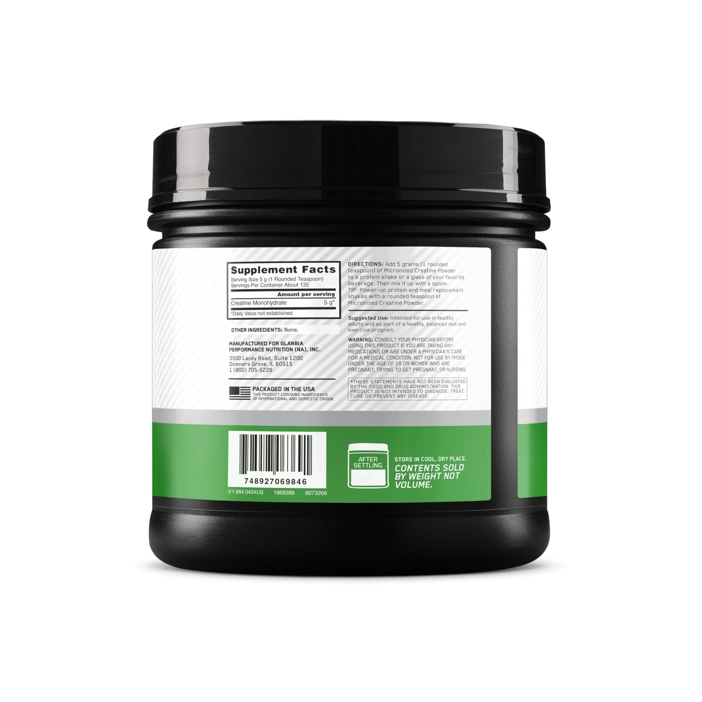 Optimum Nutrition Micronized Creatine Powder, 23 Servings