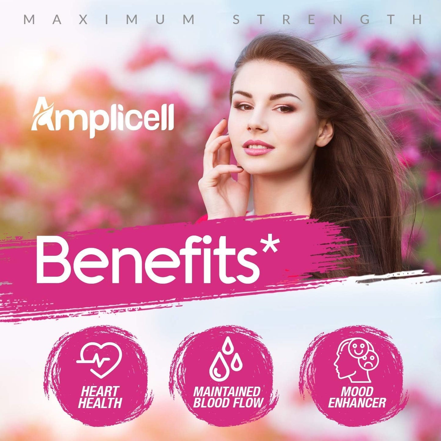 Amplicell Women's Libido Support & Hormone Balance Capsules, 60 Count