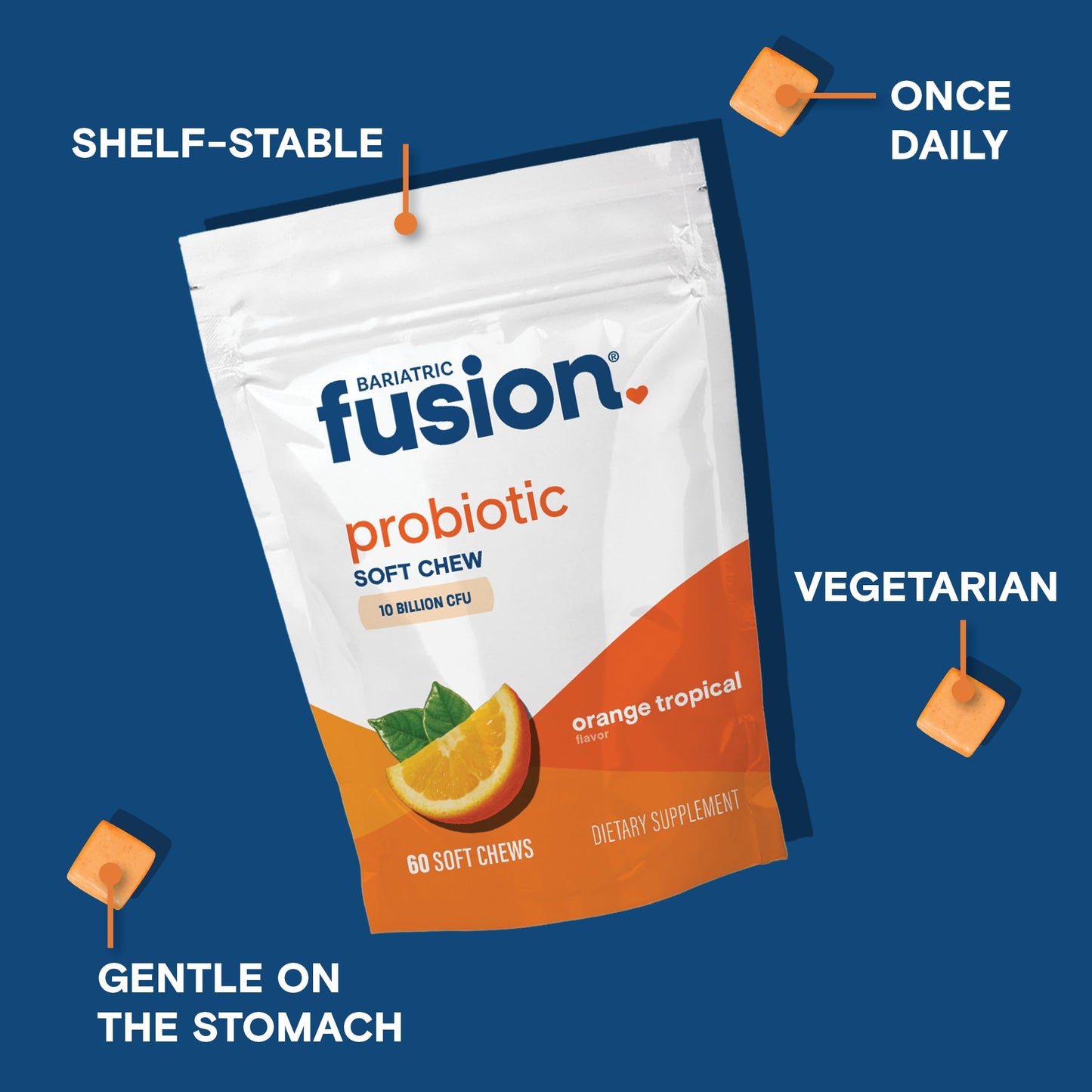 Bariatric Fusion Bariatric Probiotic Soft Chews 60 Count