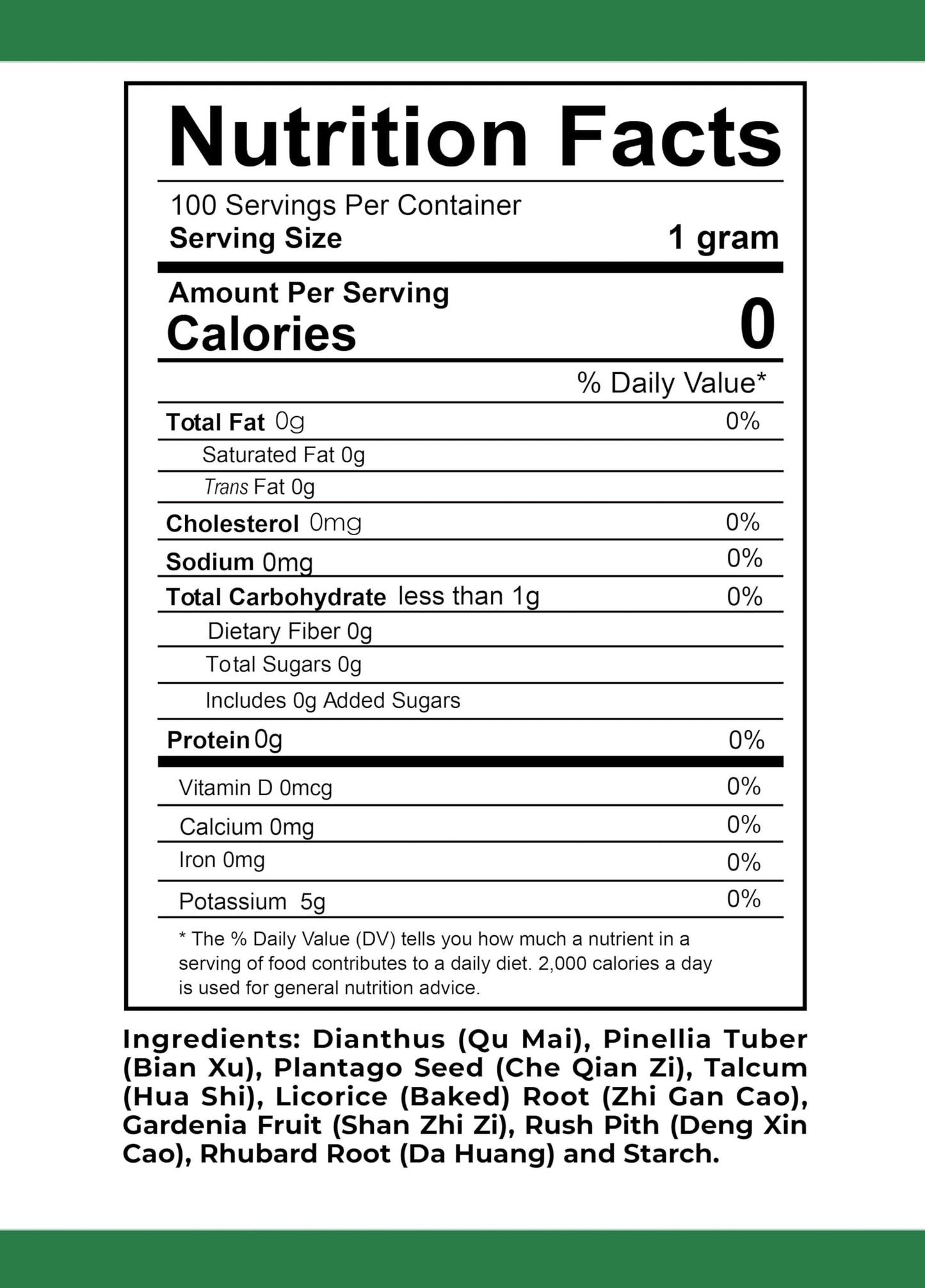 Health Herbal Ba Zheng San/Eight Rectification Decoction Granules Powder 3.53 Ounce