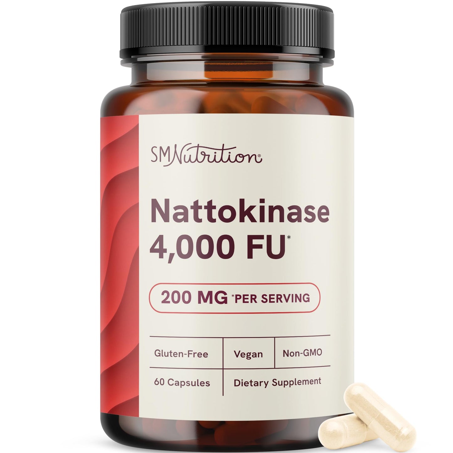 SMNutrition Nattokinase Supplement 4000 FU Capsule, 60 Capsules