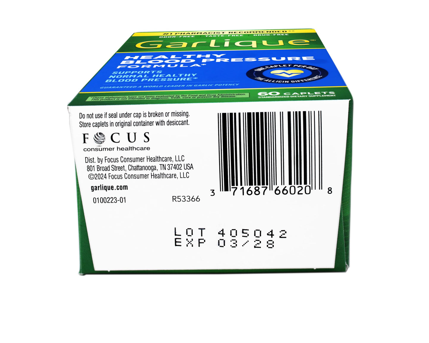 Garlique Healthy Blood Pressure Formula 120 Caplets