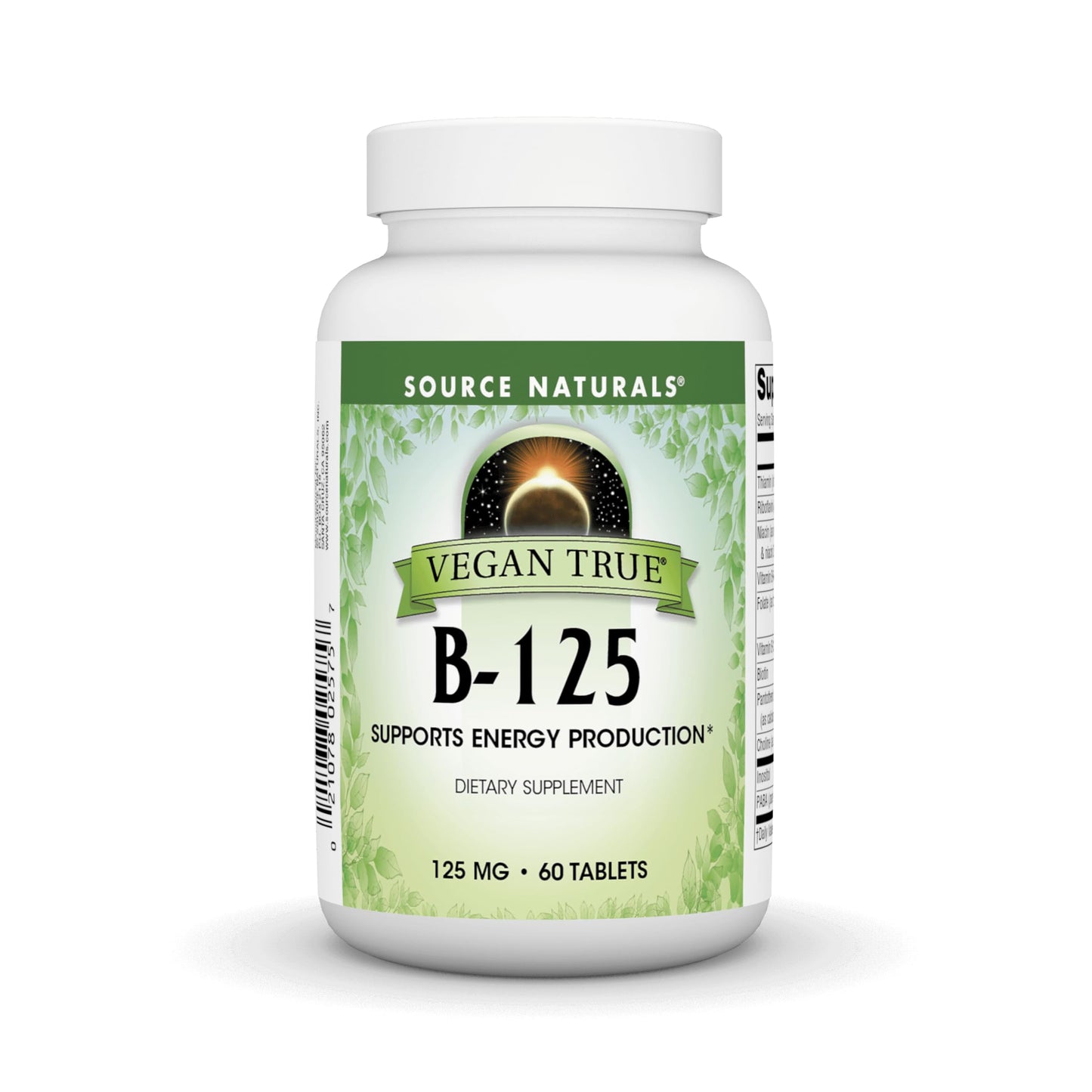 Source Naturals Vegan True B-125-125 mg 60 Tablets