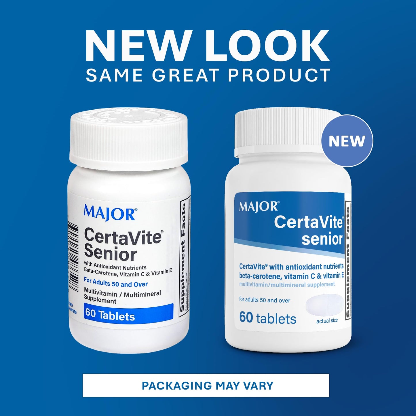 MAJOR CertaVite Senior Multivitamin with Antioxidants Tablet 60 Tablets