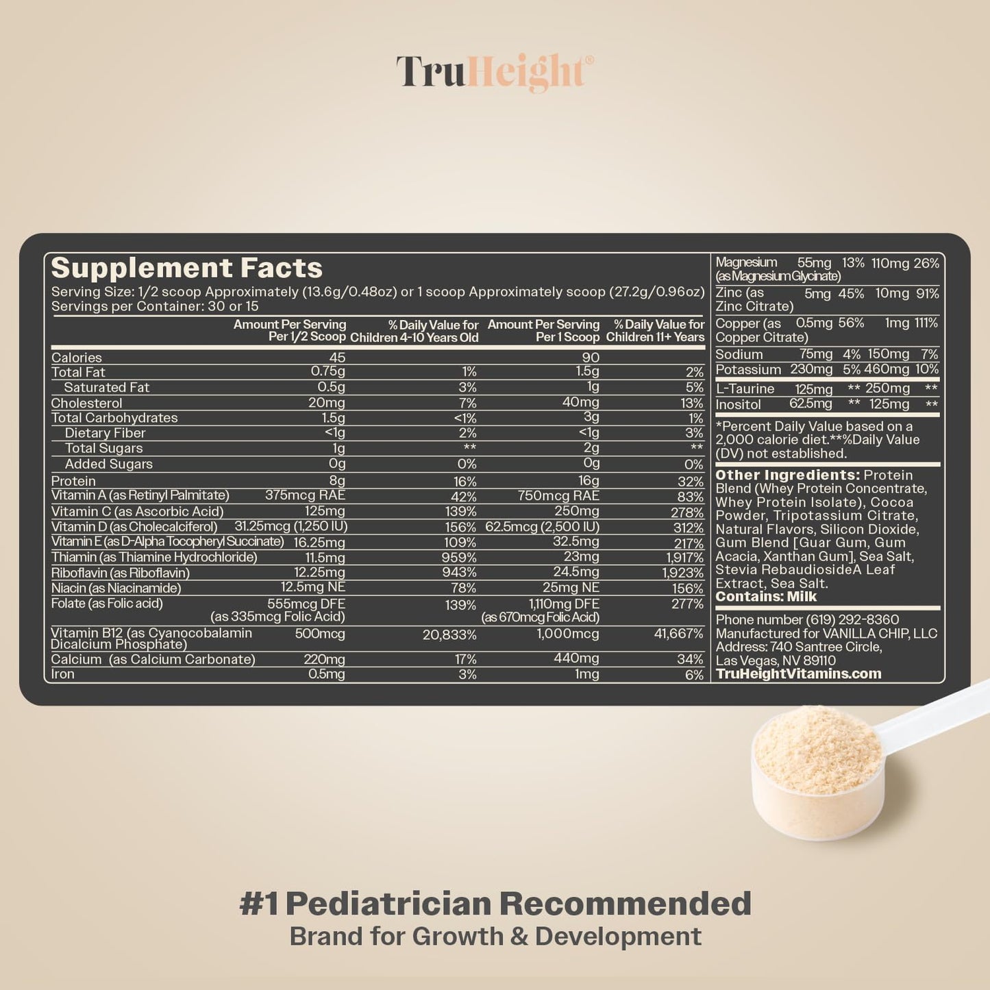 TruHeight Growth Protein Shake Powder 23.68