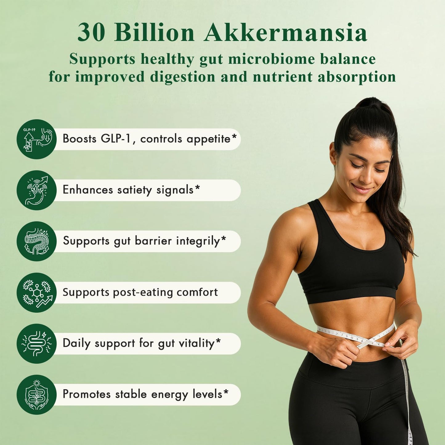 NEUNEST GLP Booster Probiotic Supplement Mix Drink for Weight Loss, Natural Appetite Control, Gut Health, Energy & Metabolic Support for Women & Men, with Akkermansia, CoQ10 and Beet Root, 30 Capsules