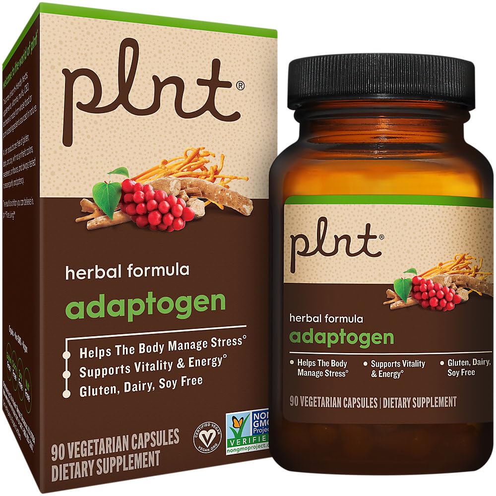 plnt Adaptogen Herbal Formula Capsules 90 Count