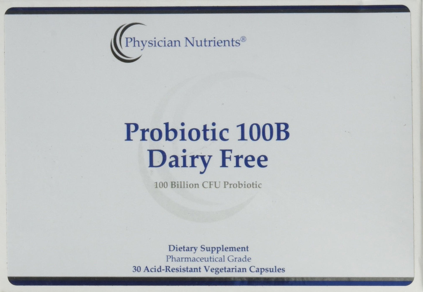 Physician Nutrients Probiotic 100B Dairy Free 30 Capsules