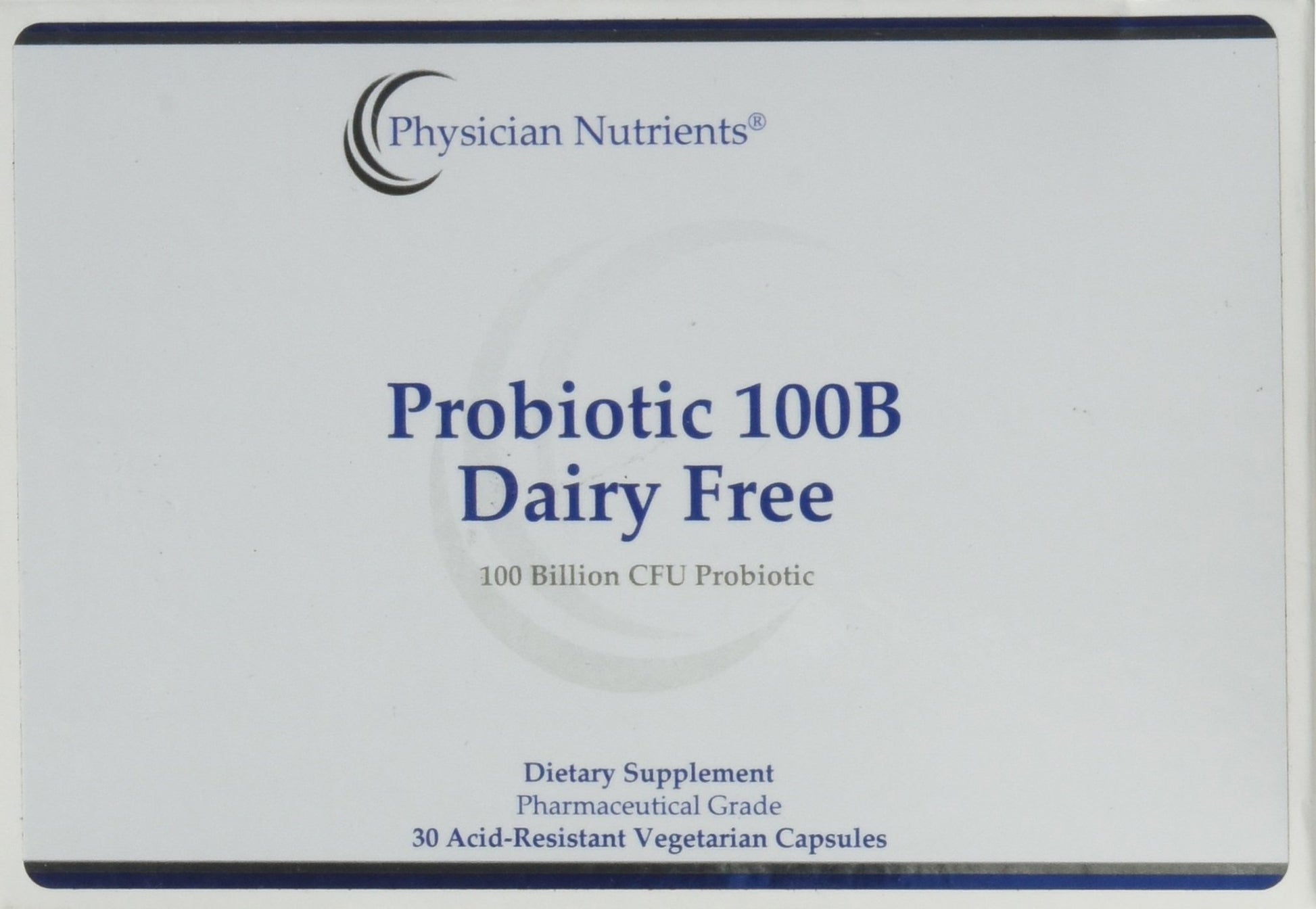 Physician Nutrients Probiotic 100B Dairy Free 30 Capsules