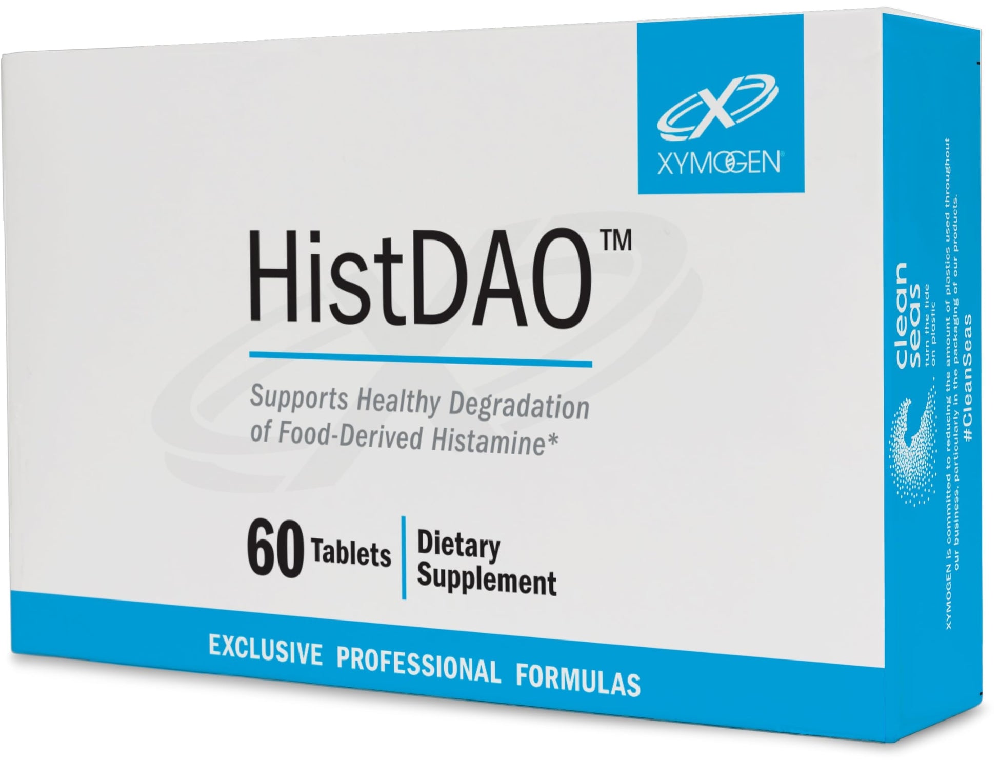 XYMOGEN HistDAO DAO Enzyme Supplement for Digestive Health Support Diamine Oxidase from Pig Kidney Extract 20,000 HDU per Serving Gluten-Free & Dairy-Free 60 Tablets