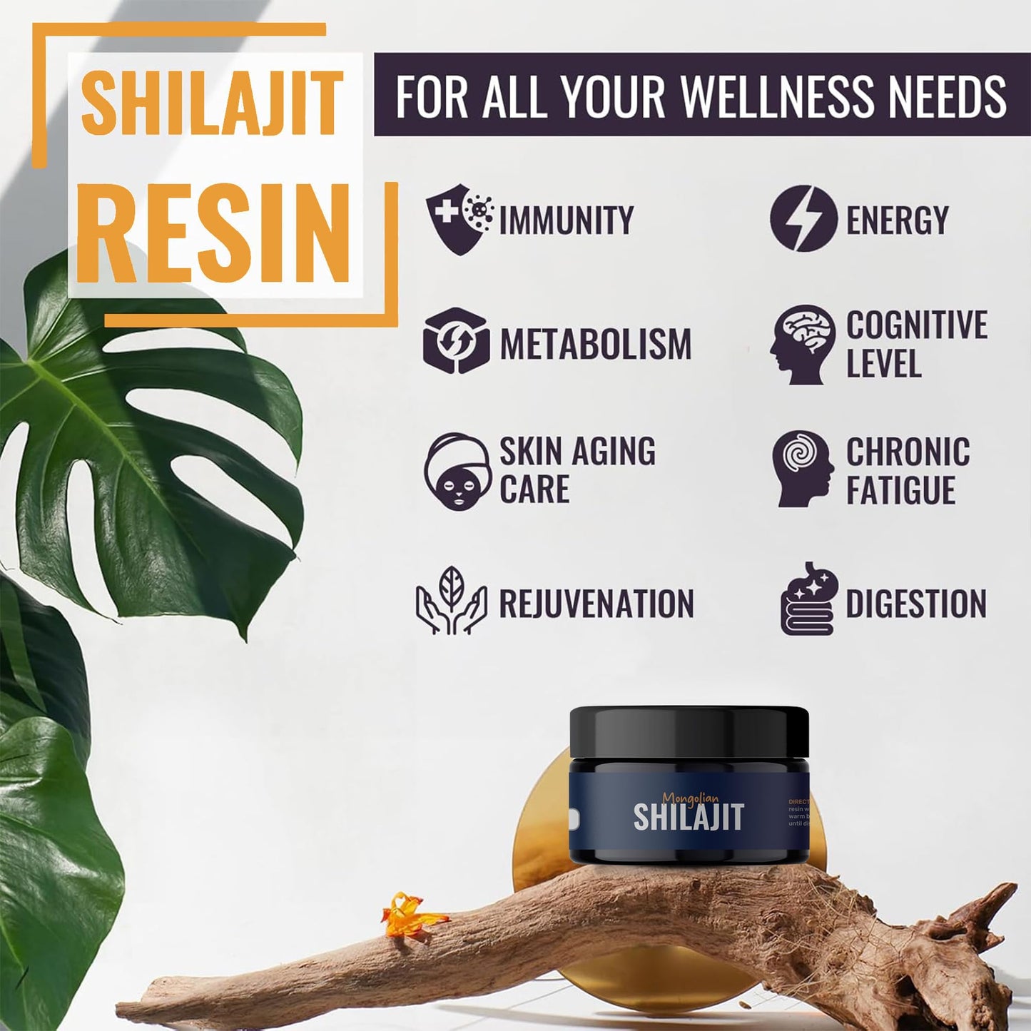 AMU NUTRITION Pure Mongolian Shilajit for Men and Women Softgel, 20 Count