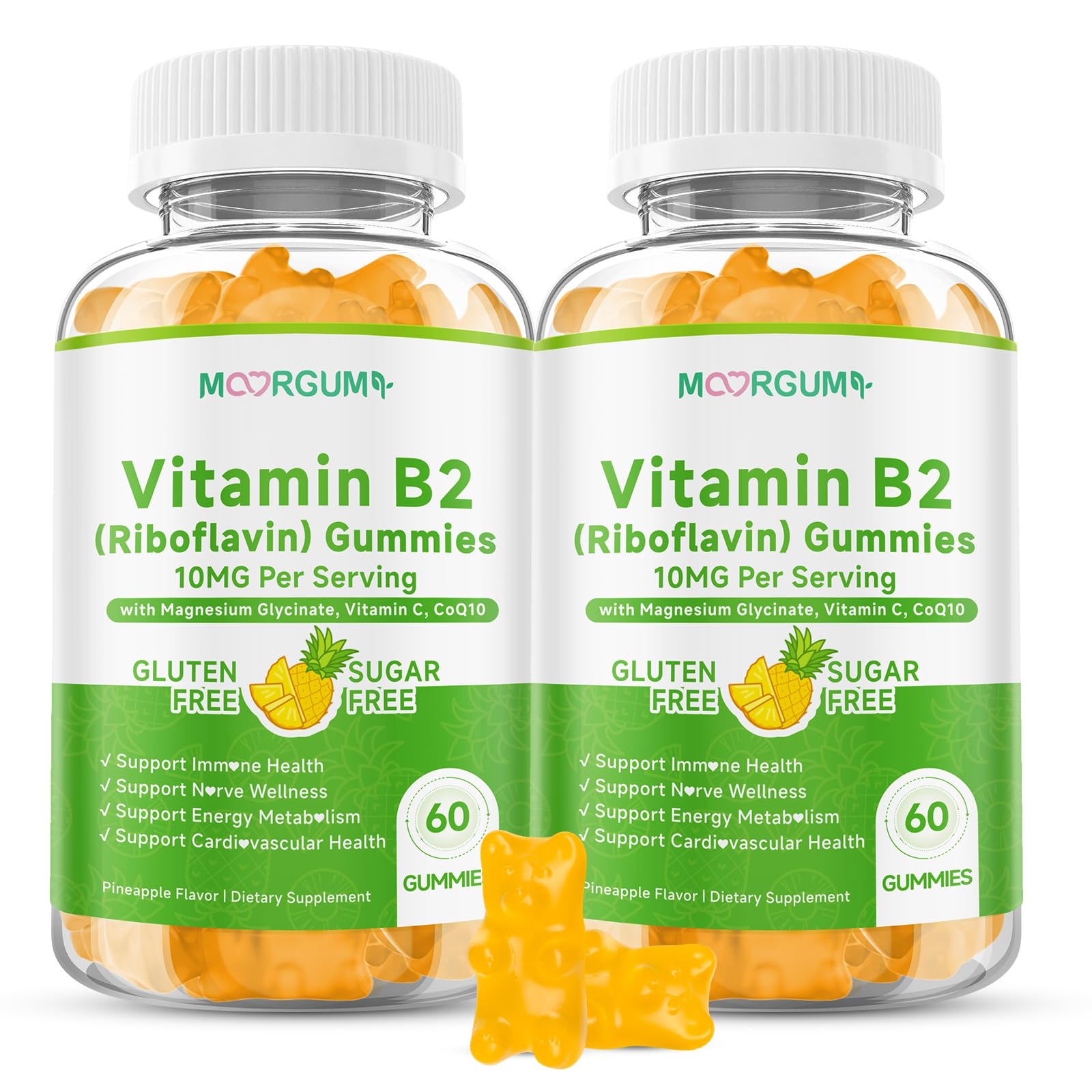 MOORGUMY Vitamin B2 Gummies 60 Gummies