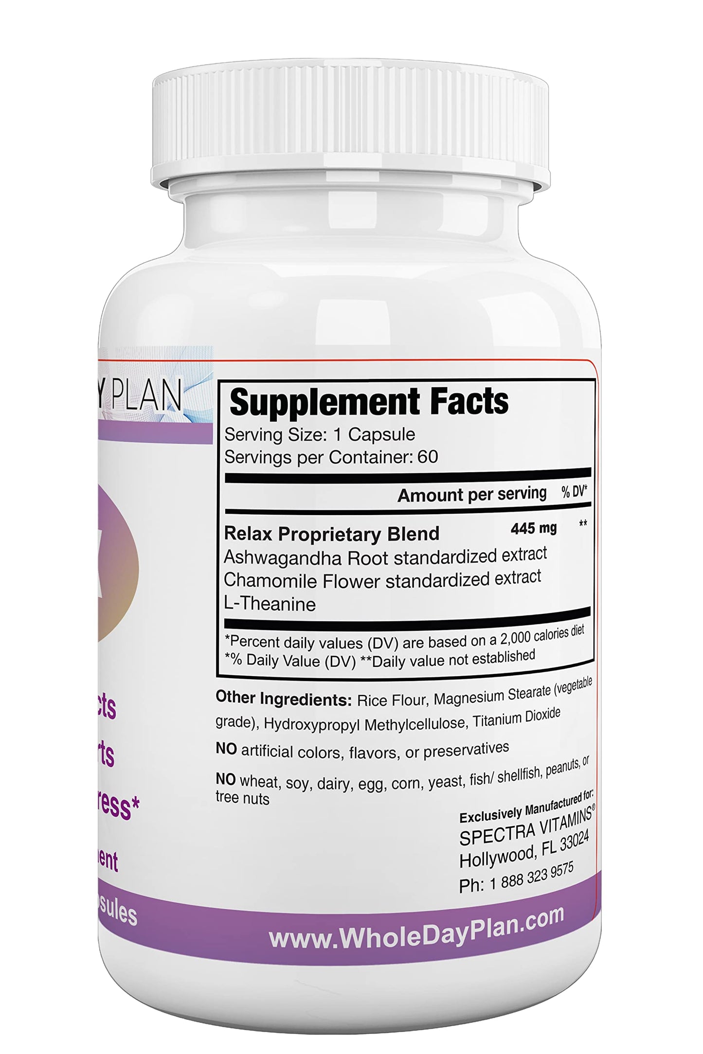 Spectra Vitamins Relax - Support Supplement, 60 Capsules