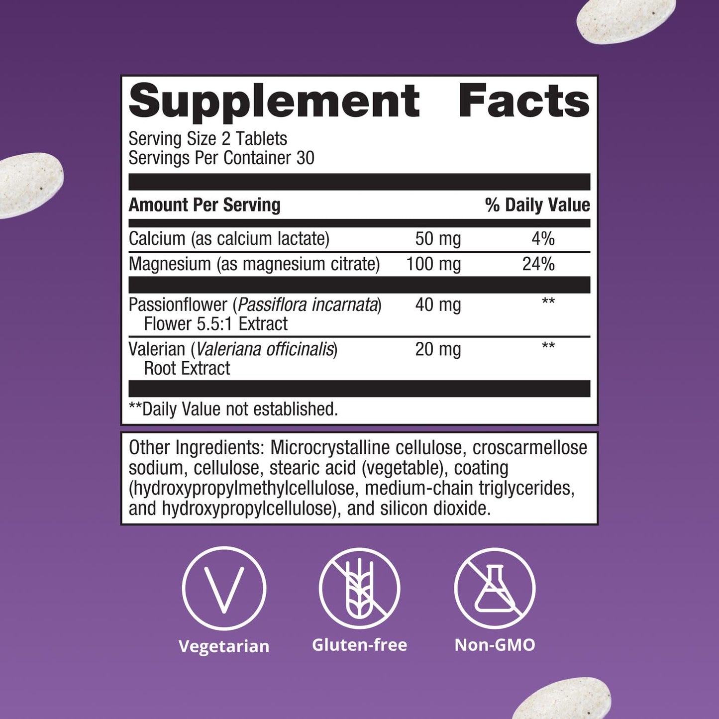 Metagenics MyoCalm Calcium & Magnesium Supplement for Muscle Relaxation with Passionflower & Valerian Root for Enhanced Absorption, Non-GMO, Gluten-Free & Vegetarian, 60 Tablets
