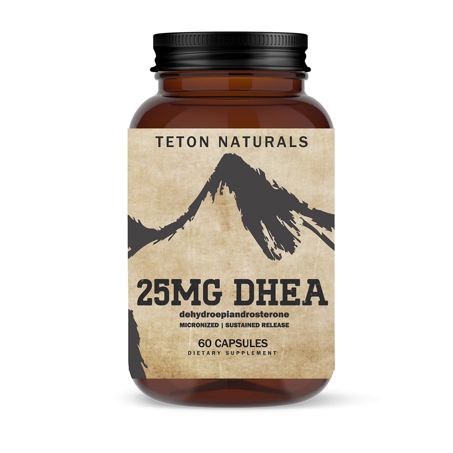 Teton Naturals DHEA 25MG Capsule, 60 Count