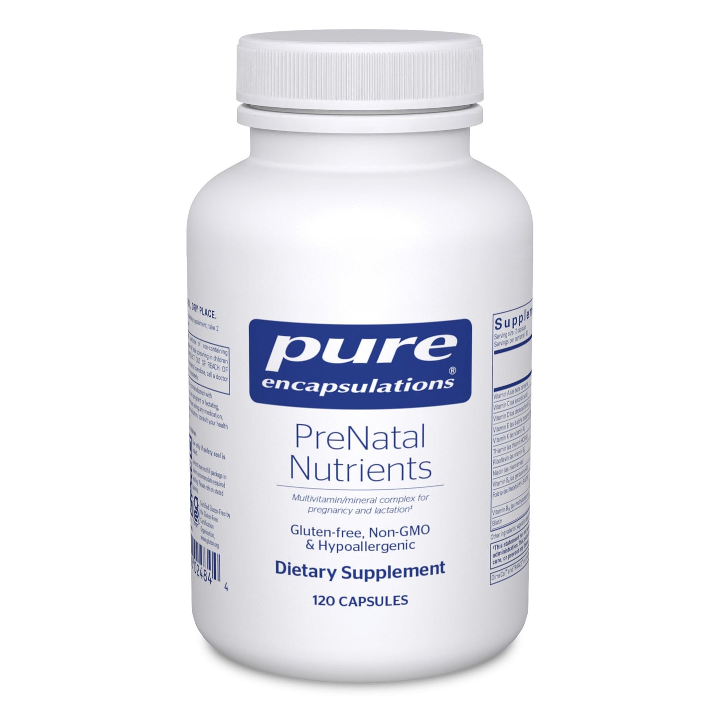 Pure Encapsulations PreNatal Nutrients for Pregnancy & Lactation 120 Capsules
