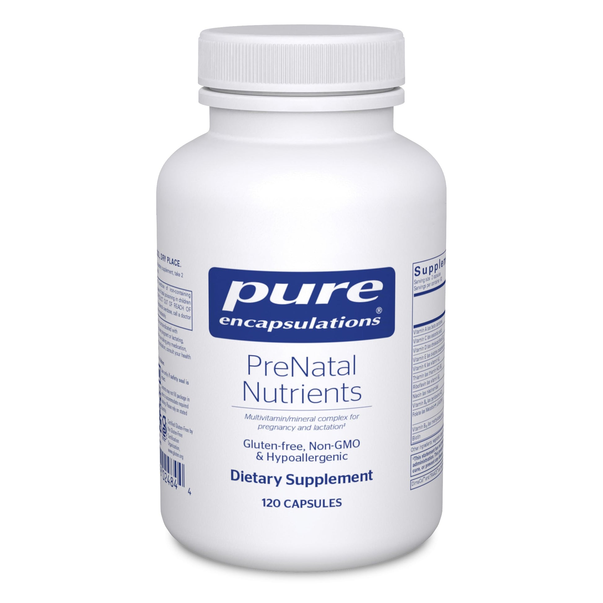 Pure Encapsulations PreNatal Nutrients for Pregnancy & Lactation 120 Capsules
