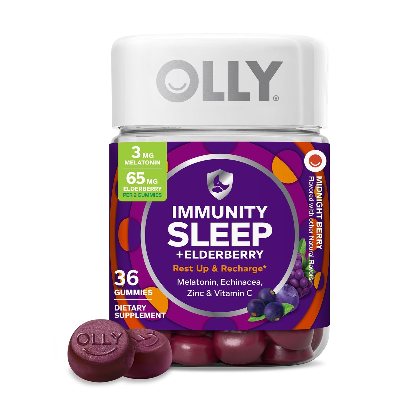 OLLY Sleep Immunity Melatonin Gummy 36 Gummies